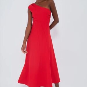 Tuckernuck Scarlet Carmen One-Shoulder Midi Dress